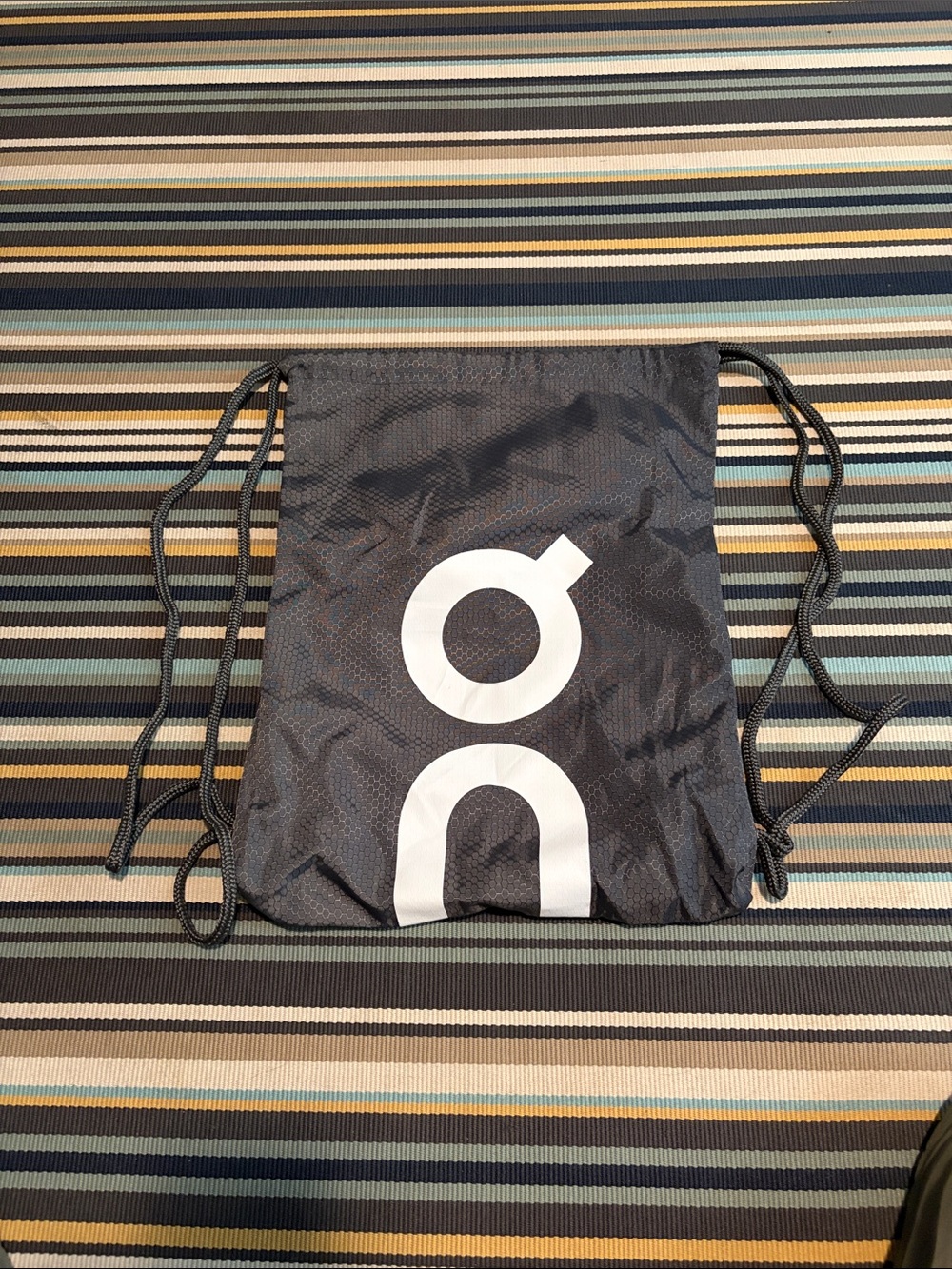 On Running Black Drawstring Logo Backpack